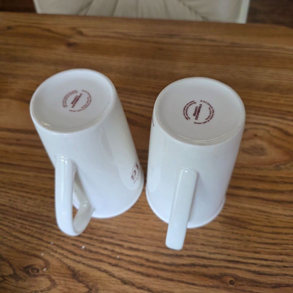 New 2 Set STARBUCKS COFFEE EST 1971 Grande 16 Ounce MUG TEA CUP Coffee Mug 2010 - Picture 9 of 12